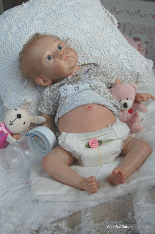 Забавный лопоушек реборн Лиззи | Бэйбики Забавный лопоушек реборн Лиззи