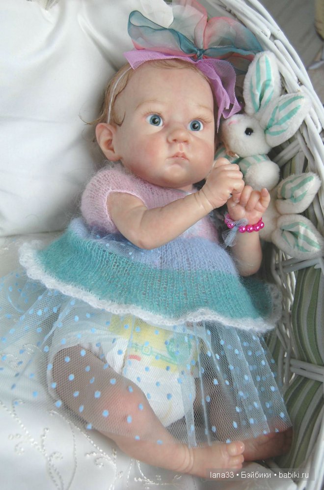 Забавный лопоушек реборн Лиззи | Бэйбики Забавный лопоушек реборн Лиззи
