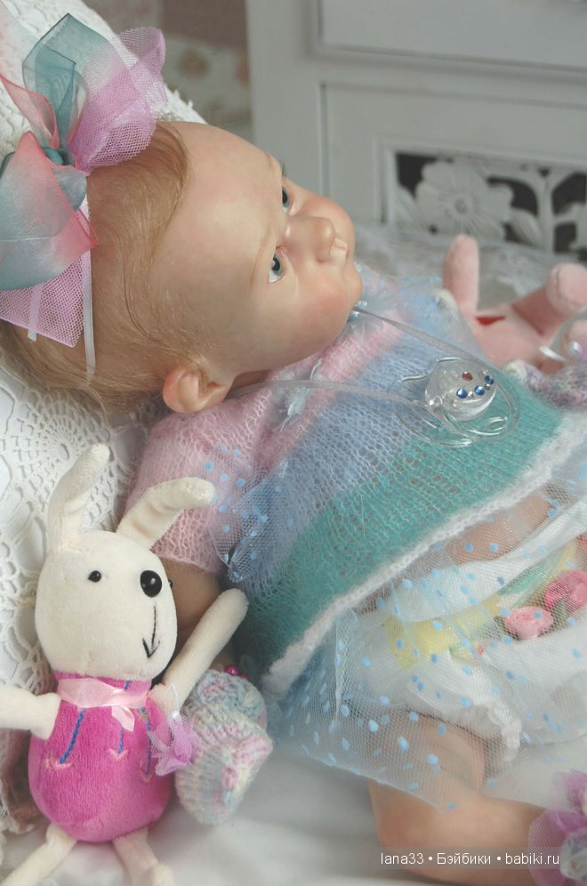 Забавный лопоушек реборн Лиззи | Бэйбики Забавный лопоушек реборн Лиззи