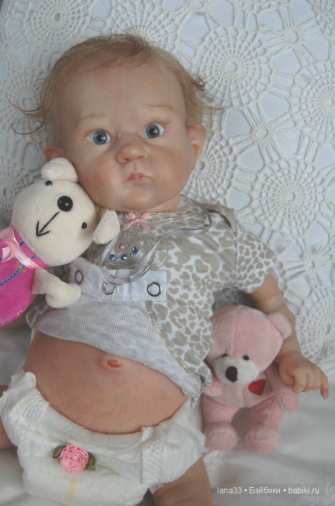 Забавный лопоушек реборн Лиззи | Бэйбики Забавный лопоушек реборн Лиззи