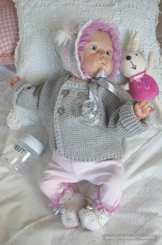 Забавный лопоушек реборн Лиззи | Бэйбики Забавный лопоушек реборн Лиззи
