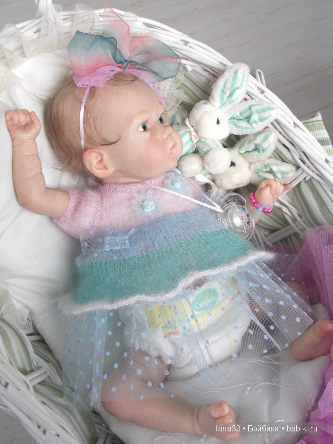 Забавный лопоушек реборн Лиззи | Бэйбики Забавный лопоушек реборн Лиззи