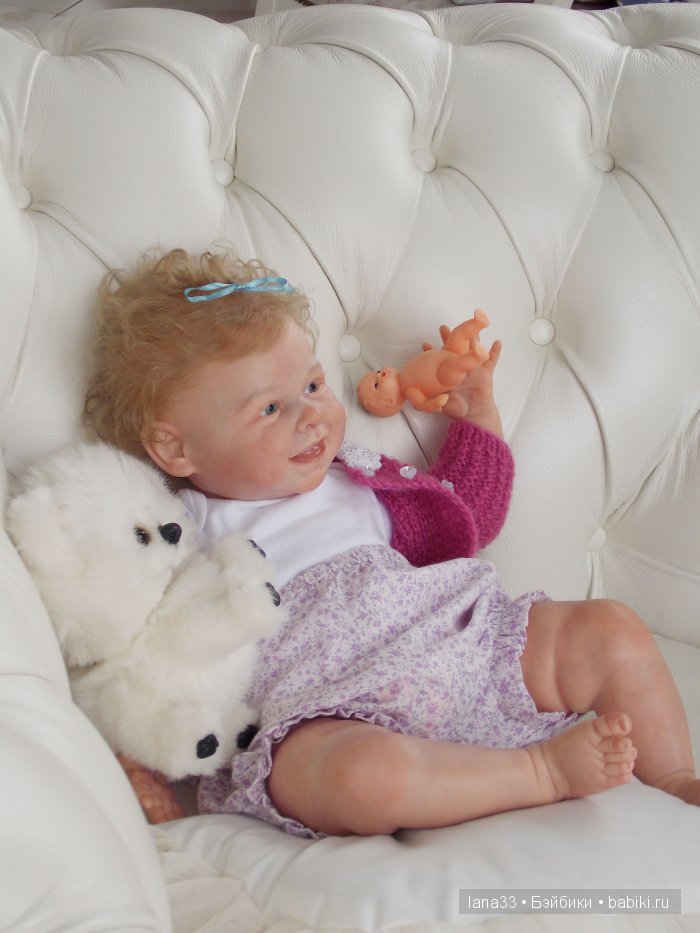 Витаминка от депрессий - Эмили из лимитированного молдика Harper Andrea Arcello. Кукла реборн Светланы Матляк