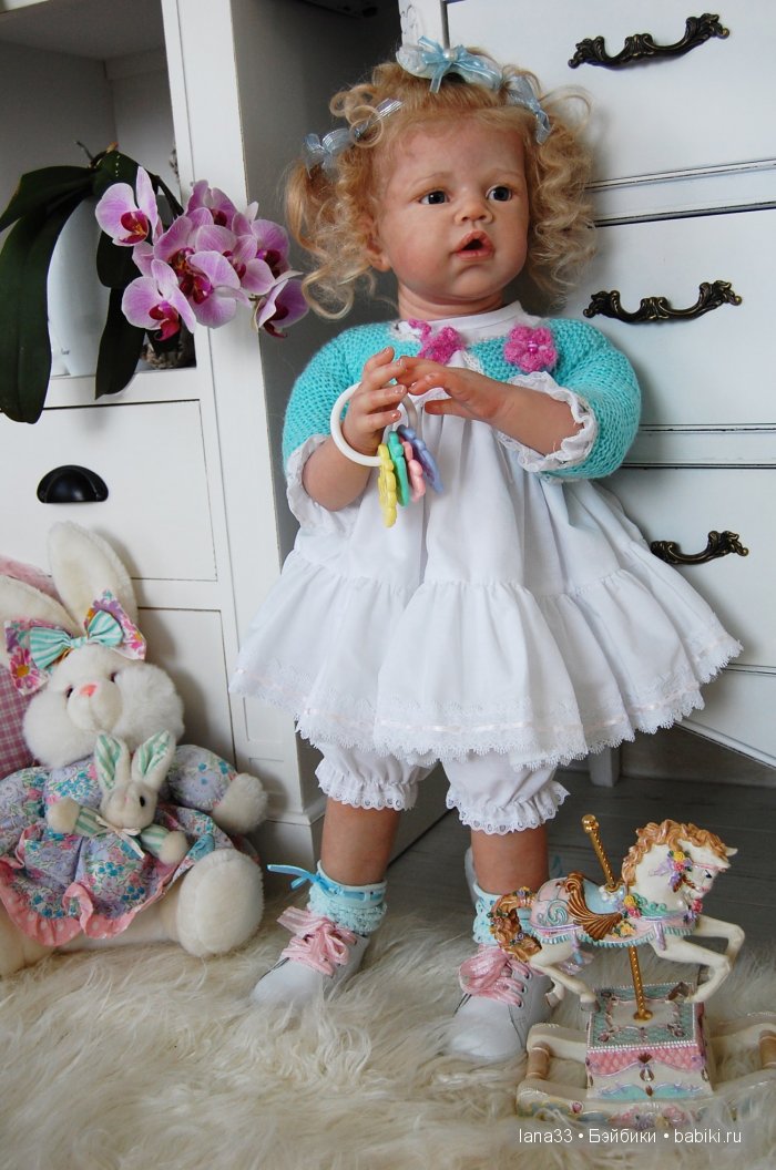 Ангелиночка встала на ножки. Куклы реборн Светланы Матляк