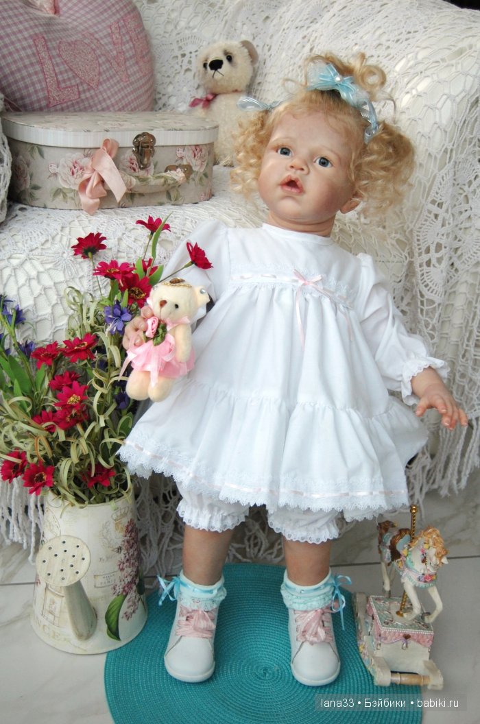 Ангелиночка встала на ножки. Куклы реборн Светланы Матляк