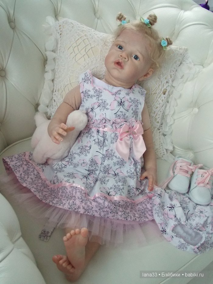 Ангелиночка встала на ножки. Куклы реборн Светланы Матляк