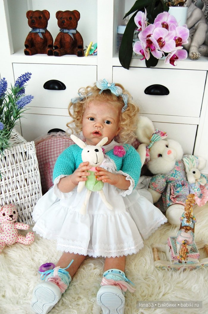 Ангелиночка встала на ножки. Куклы реборн Светланы Матляк
