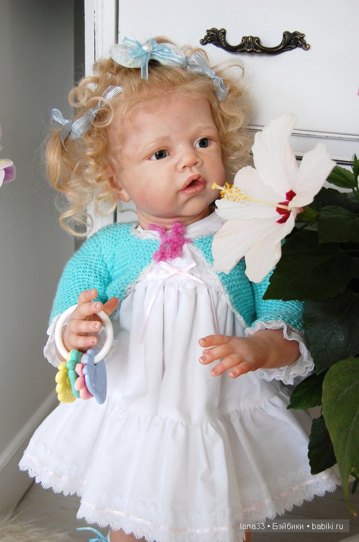 Ангелиночка встала на ножки. Куклы реборн Светланы Матляк