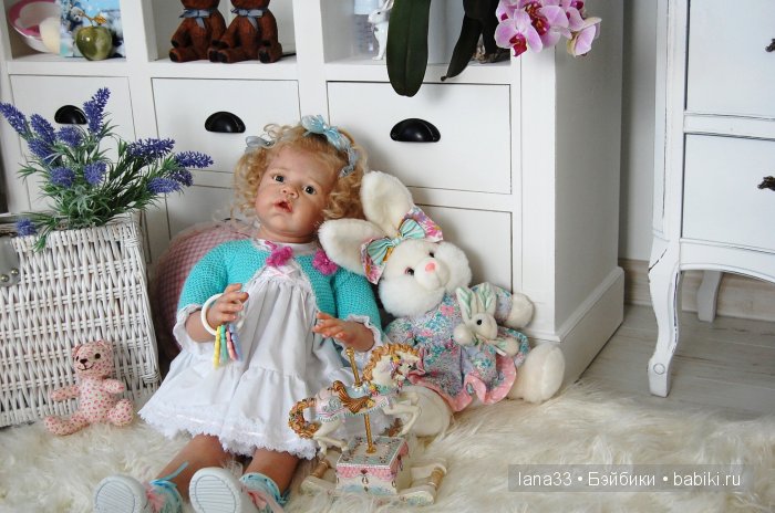 Ангелиночка встала на ножки. Куклы реборн Светланы Матляк