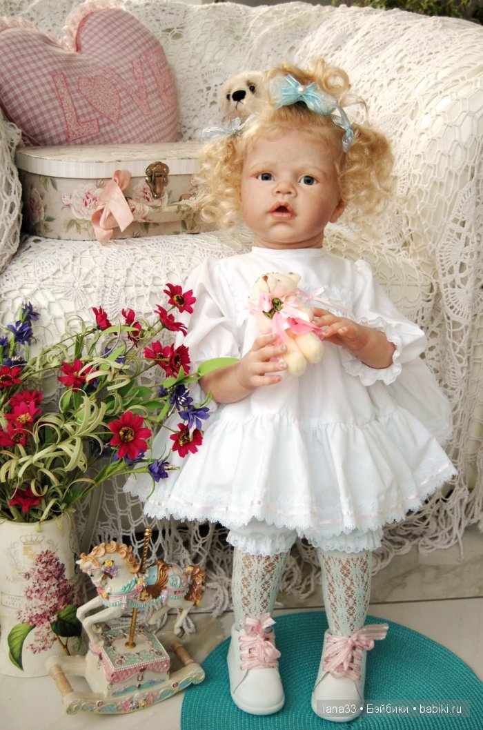 Ангелиночка встала на ножки. Куклы реборн Светланы Матляк
