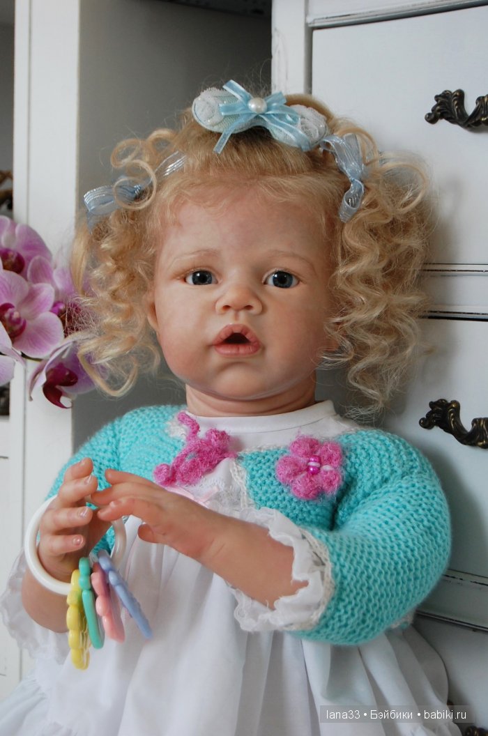 Ангелиночка встала на ножки. Куклы реборн Светланы Матляк