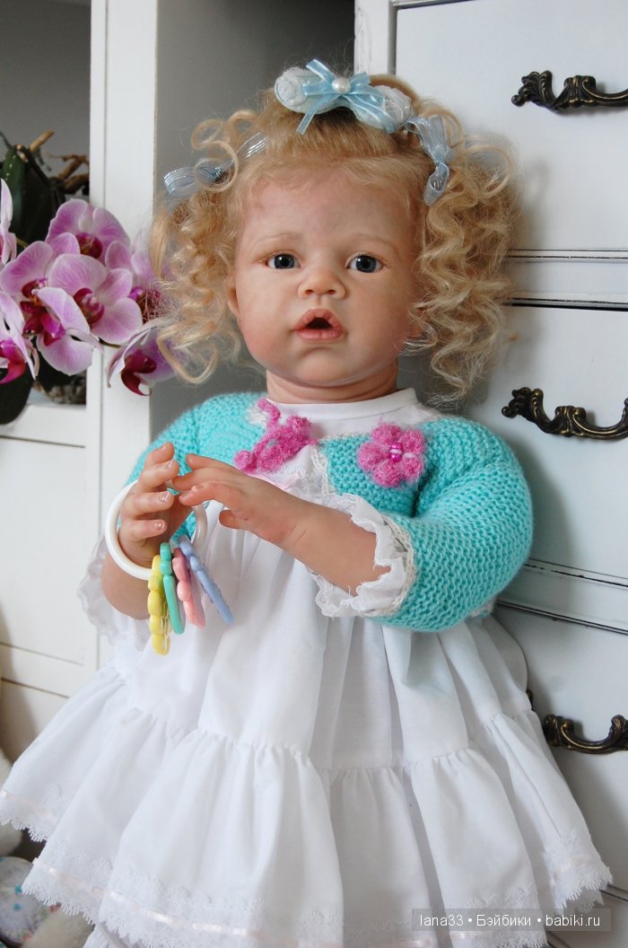 Ангелиночка встала на ножки. Куклы реборн Светланы Матляк