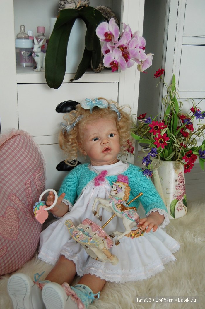Ангелиночка встала на ножки. Куклы реборн Светланы Матляк (фото 7)
