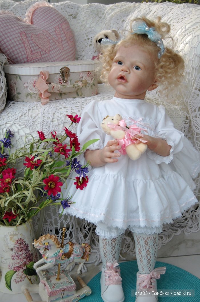 Ангелиночка встала на ножки. Куклы реборн Светланы Матляк