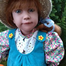 Цвет настроения оранжево-голубой, или новый наряд для куклы