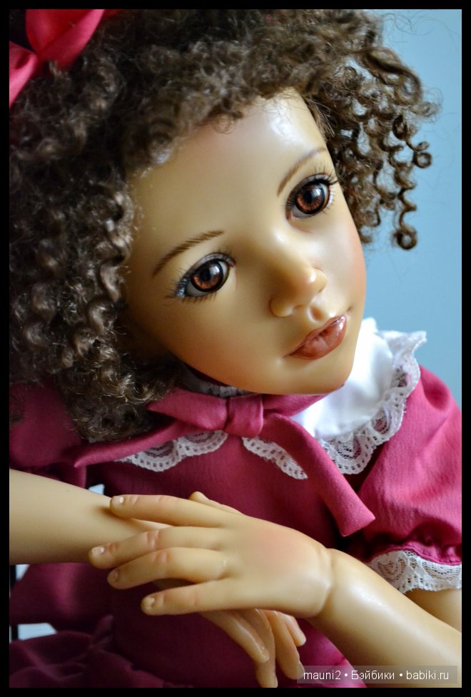 Девочка с пружинками в волосах. Коллекционная кукла Jane Bradbury