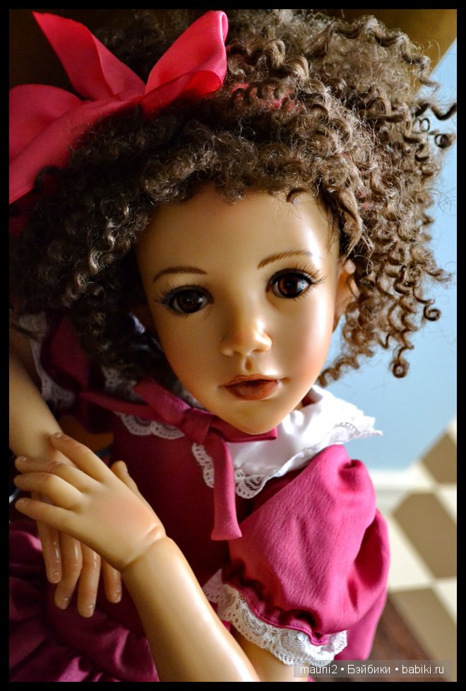 Девочка с пружинками в волосах. Коллекционная кукла Jane Bradbury