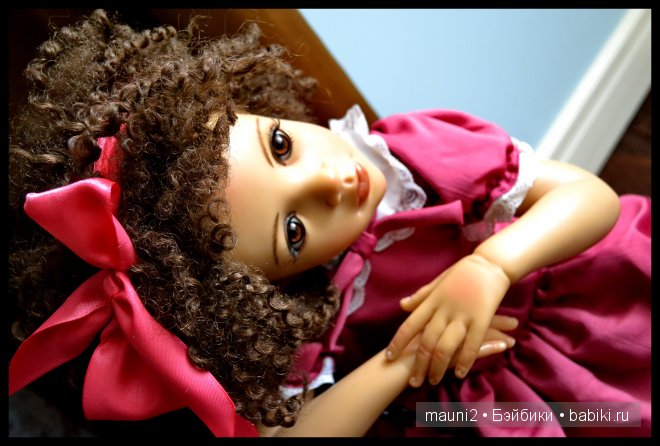 Девочка с пружинками в волосах. Коллекционная кукла Jane Bradbury