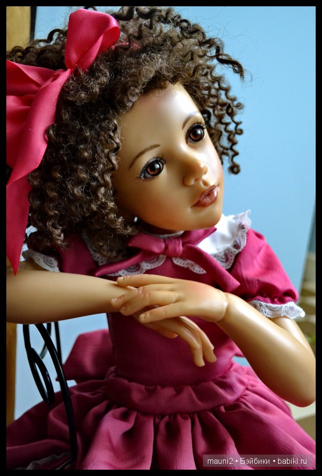 Девочка с пружинками в волосах. Коллекционная кукла Jane Bradbury