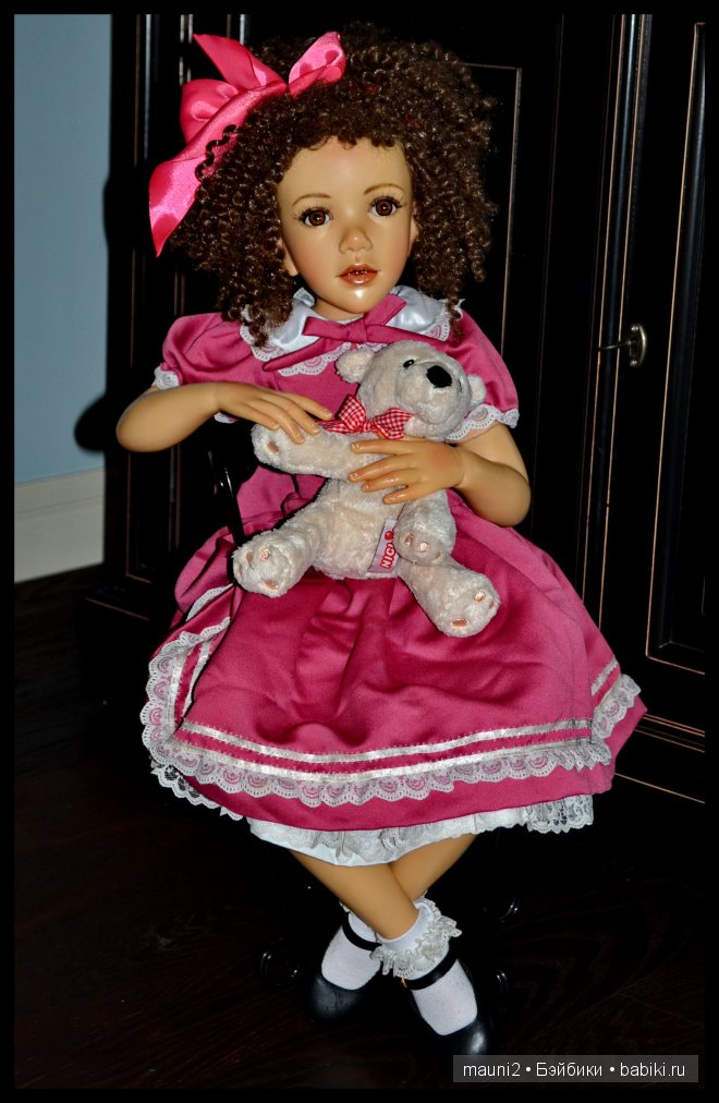 Девочка с пружинками в волосах. Коллекционная кукла Jane Bradbury (фото 2)