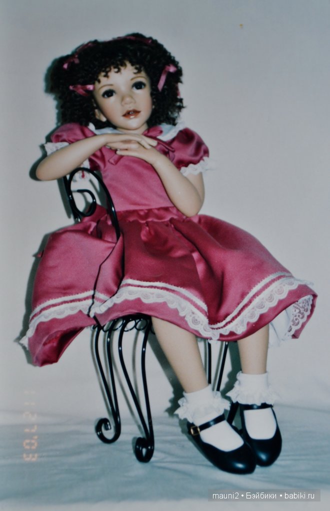 Девочка с пружинками в волосах. Коллекционная кукла Jane Bradbury