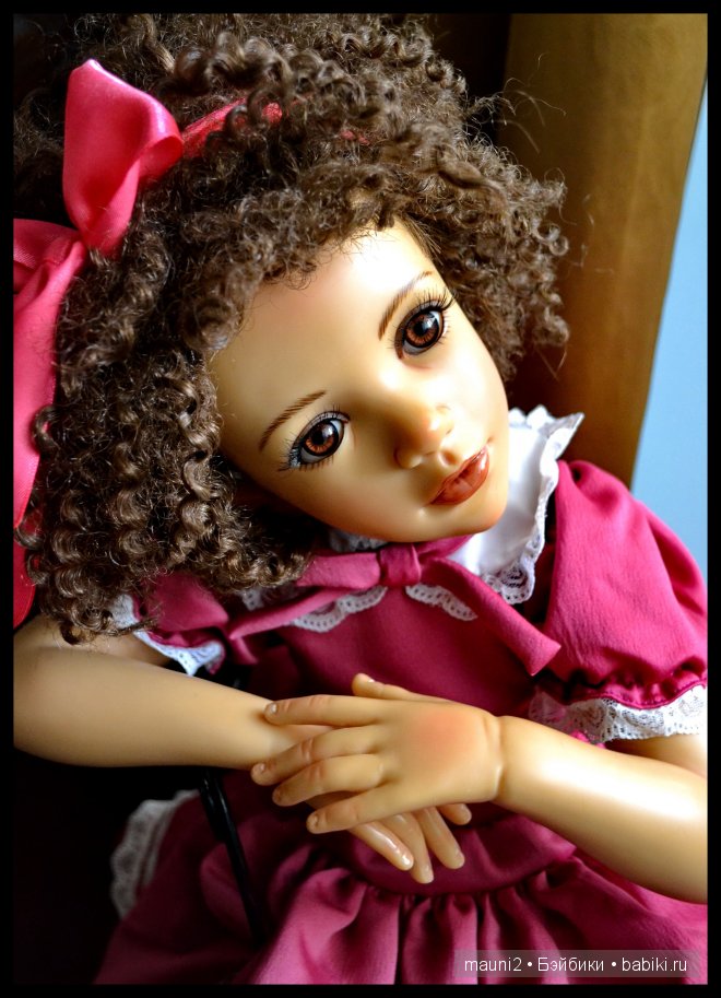Девочка с пружинками в волосах. Коллекционная кукла Jane Bradbury