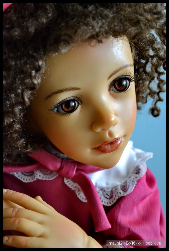 Девочка с пружинками в волосах. Коллекционная кукла Jane Bradbury