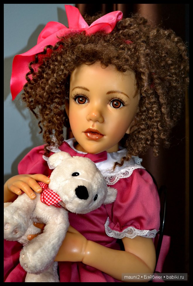 Девочка с пружинками в волосах. Коллекционная кукла Jane Bradbury