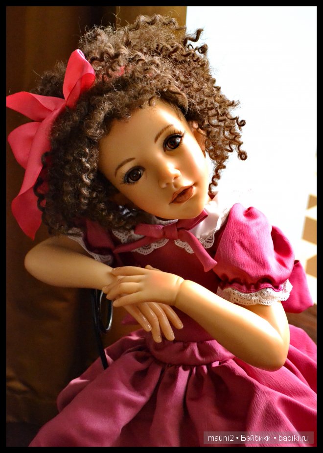 Девочка с пружинками в волосах. Коллекционная кукла Jane Bradbury
