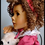 Девочка с пружинками в волосах. Коллекционная кукла Jane Bradbury