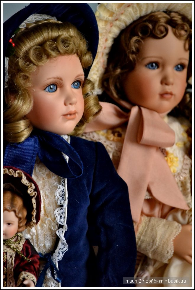 Николь и ее куклы. Из фарфора