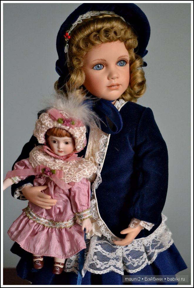Николь и ее куклы. Из фарфора