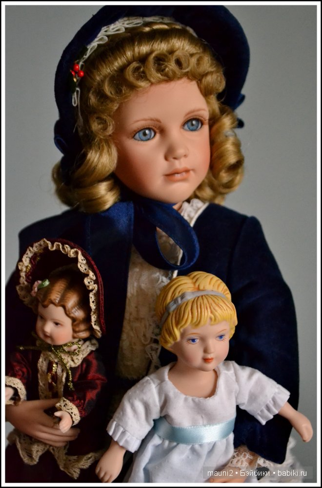 Николь и ее куклы. Из фарфора