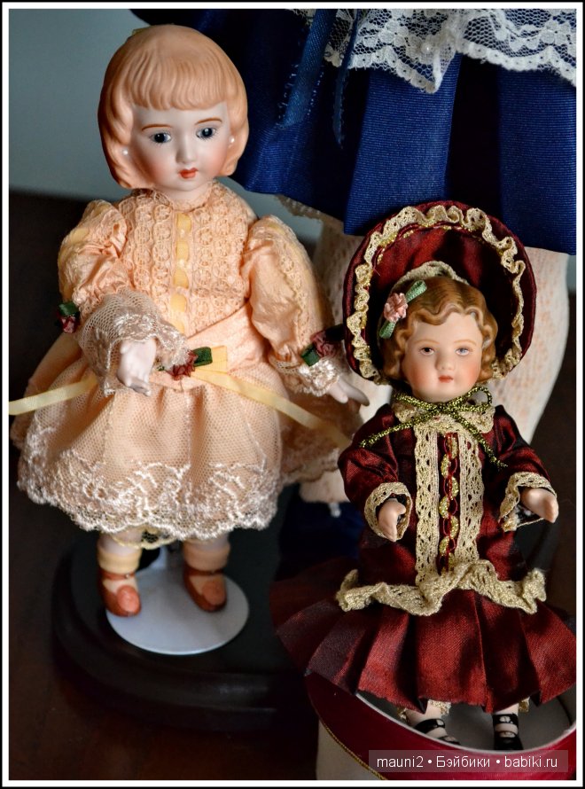 Николь и ее куклы. Из фарфора