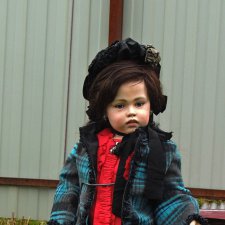 Хочу показать  вам свою новую работу, шарнирная кукла 80 см