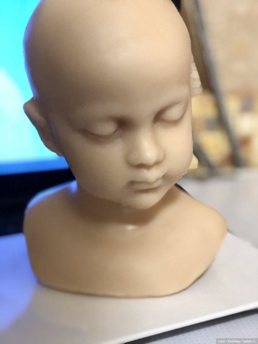 Процесс работы - воск | Бэйбики Процесс работы - воск — Авторские шарнирные куклы своими руками: лепка (фото 4)