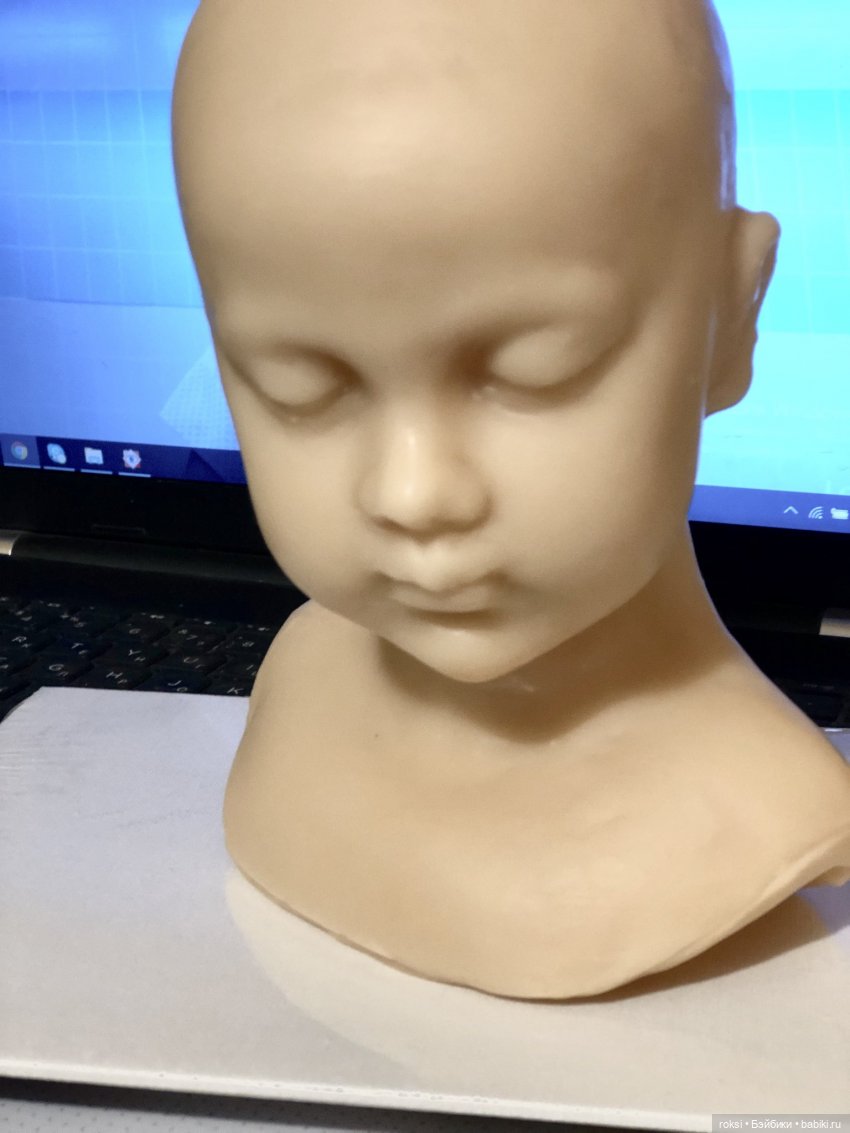 Процесс работы - воск | Бэйбики Процесс работы - воск — Авторские шарнирные куклы своими руками: лепка (фото 3)