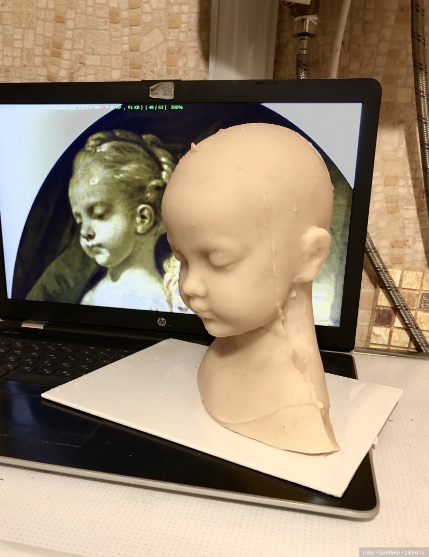 Процесс работы - воск | Бэйбики Процесс работы - воск — Авторские шарнирные куклы своими руками: лепка (фото 2)