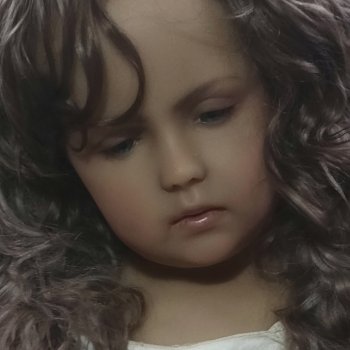 Большая восковая кукла 95см.процесс.