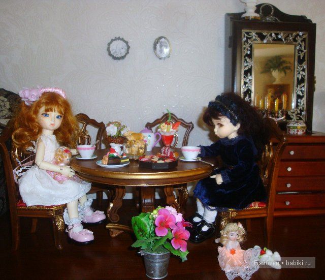 Обеденный гарнитур, Armati-Мебель для кукол.Стол, стулья