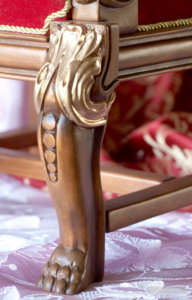 Трон и столик для БЖД 70+, мебель на заказ, Armati-мебель для кукол.