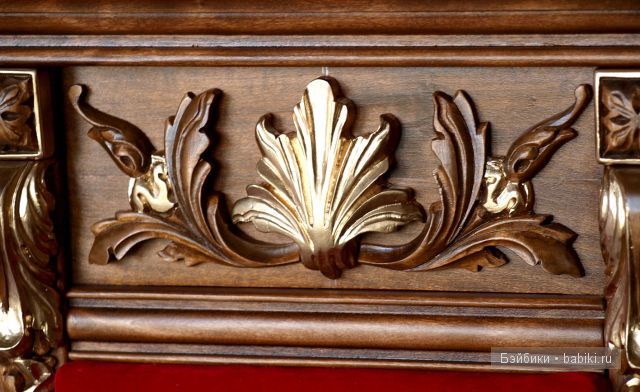 Трон и столик для БЖД 70+, мебель на заказ, Armati-мебель для кукол.