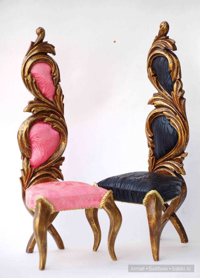 СТУЛЬЯ от "ARMATI - МЕБЕЛЬ ДЛЯ ЛЮБИМЫХ КУКОЛ"