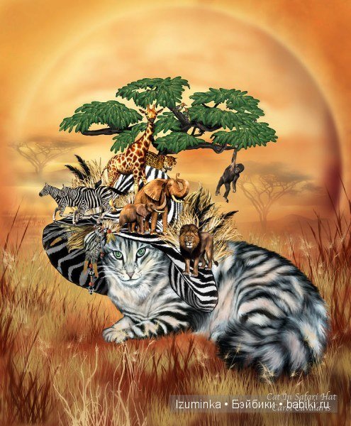 Кошки, созданные художниками Америки.