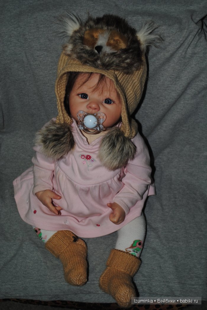 забавные шапочки для кукол и детей.