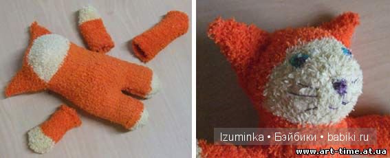 Игрушки из носок