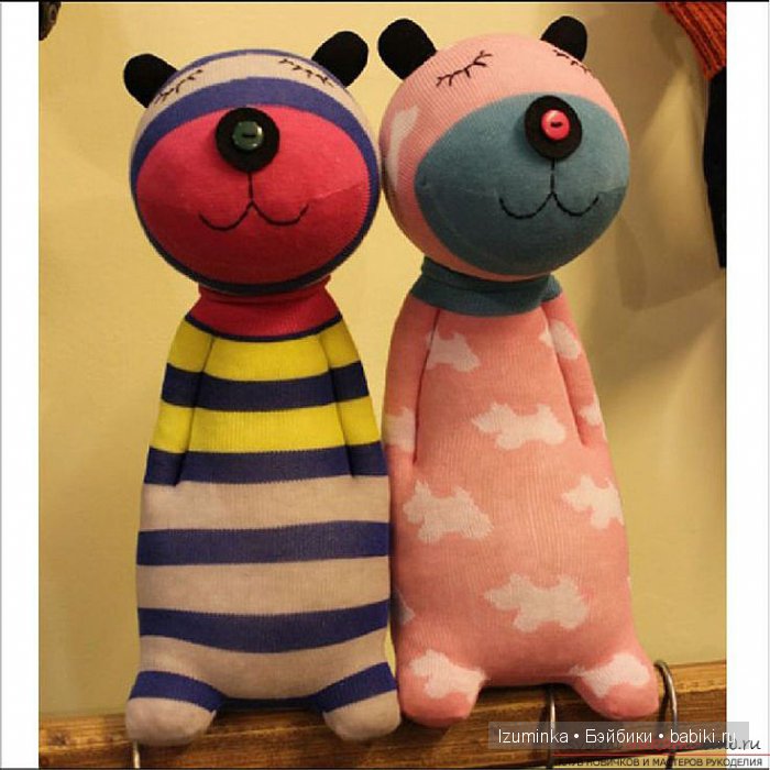 Игрушки из носок