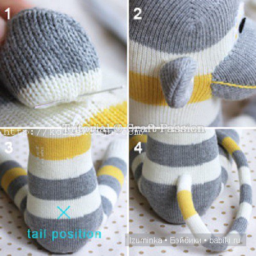 Игрушки из носок