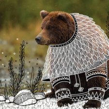 Иллюстрации в индейском стиле.