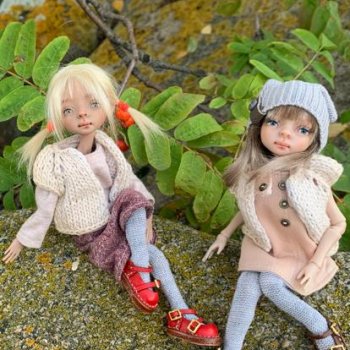 Осенние мотивы... Жу , авторские куклы Даши Нужновой.